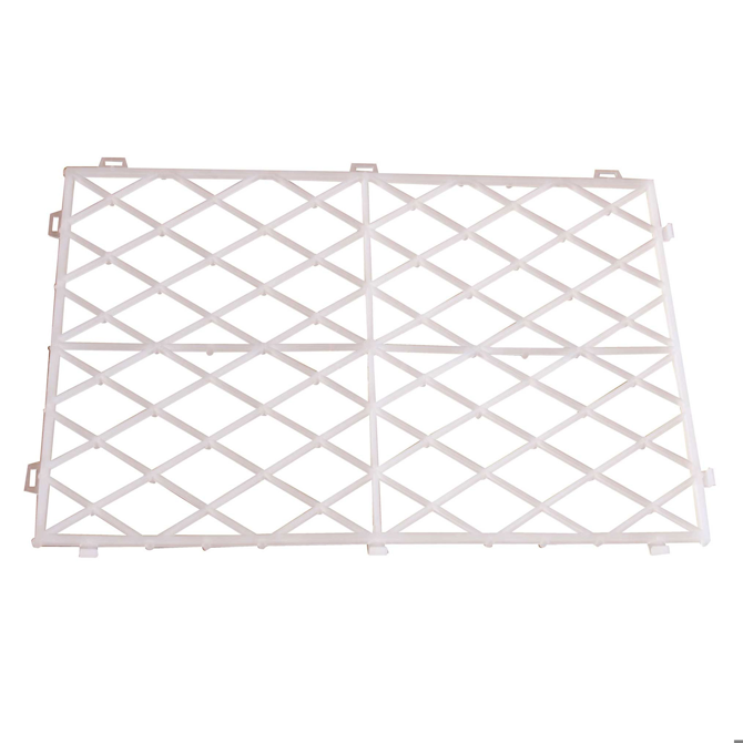 White Glass Stacking Mats 12 x 8inch