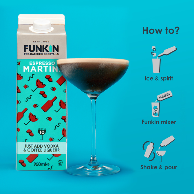 Funkin Espresso Martini Cocktail Mixer 950ml