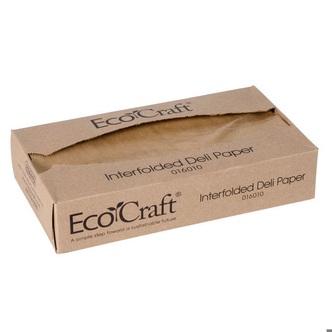 EcoCraft Kraft Brown Greaseproof Paper 30.5 x 27.5cm