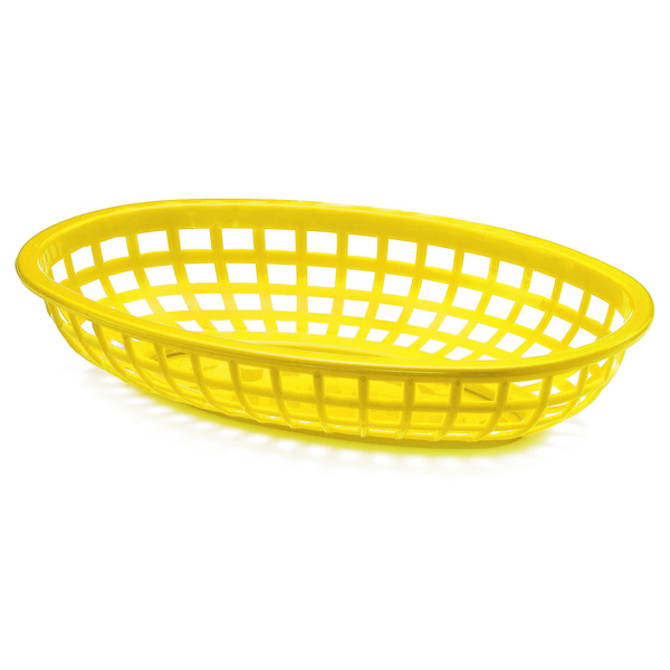 Classic Oval Food Basket Yellow 24x15x5cm
