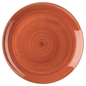 Churchill Stonecast Spiced Orange Coupe Plate 11.25&quot; / 28.8cm